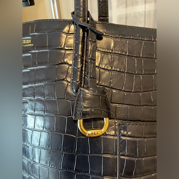 Lauren Ralph Lauren Snake Skin Tote - Picture 3 of 7